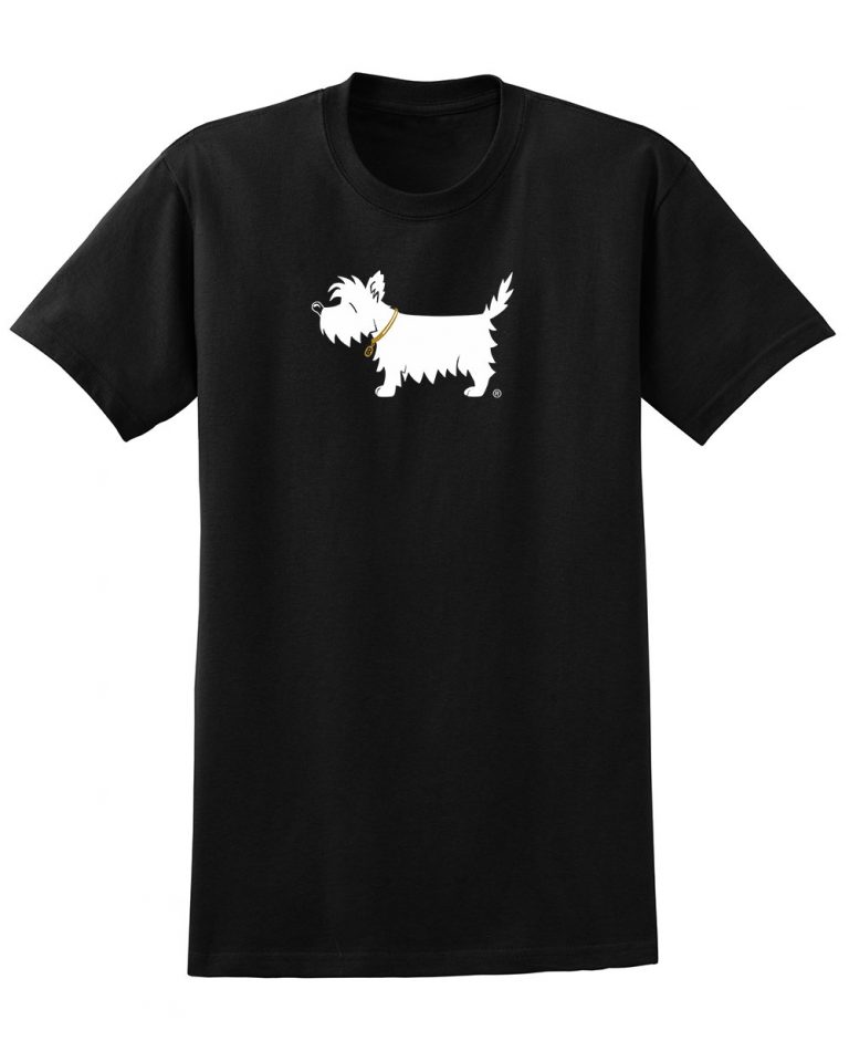white dog tshirt the original classic White Dog Stuff