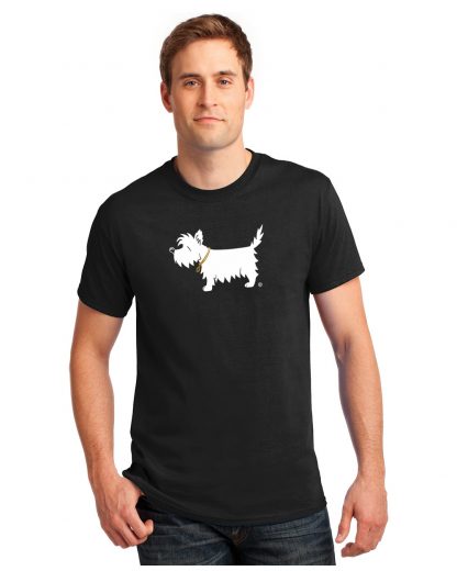 White Dog T-shirt 501-classic-tee-model