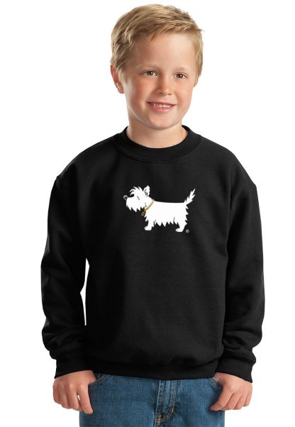 Kids' Westie Sweatshirt #303-White Dog kids classic sweat , model
