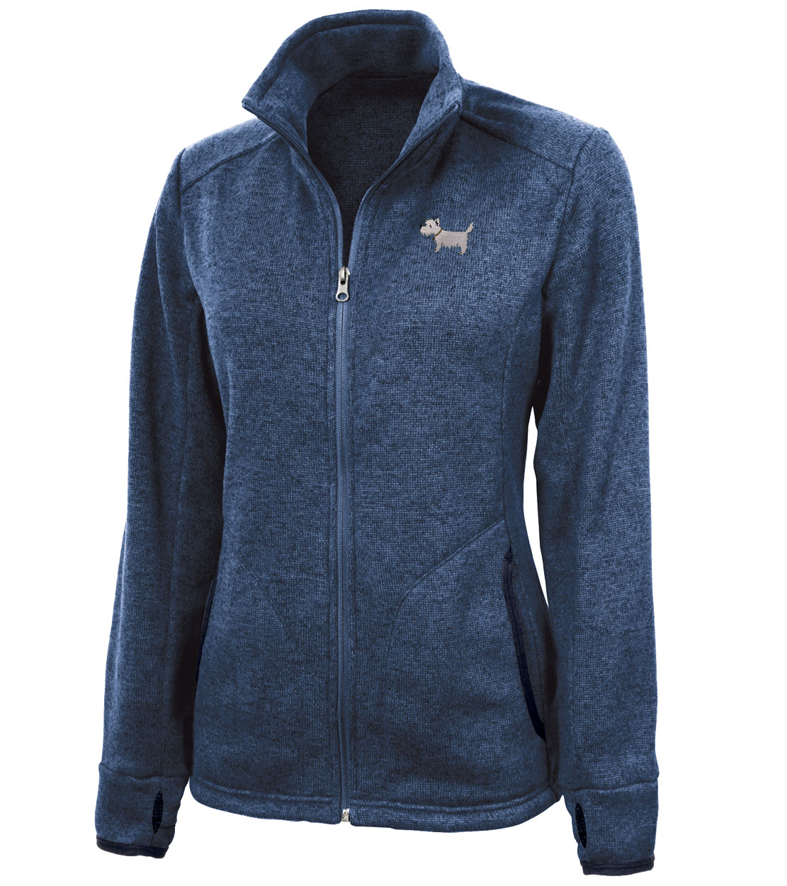ladies white dog sweater fleece ladies westie sweater fleece